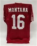 Joe Montana 1990-91 San Francisco 49ers Game Used & Autographed Playoff Jersey w/ Dave Miedema LOA & Beckett