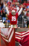Joe Montana 1990-91 San Francisco 49ers Game Used & Autographed Playoff Jersey w/ Dave Miedema LOA & Beckett