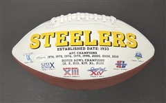 Donnie Shell Autographed & HOF Inscribed Pittsburgh Steelers Football