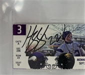 Harrison Smith Autographed & Encapsulated Authentic Ticket From First NFL Game Beckett