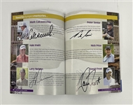 Lot of 9 Multi-Signed Golf Programs