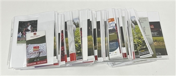 Collection of 136 Autographed Golf Items w/ Matsuyama, Thomas, & Rahm