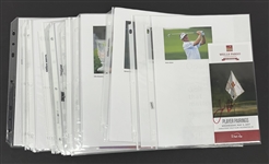 Collection of 136 Autographed Golf Items w/ Matsuyama, Thomas, & Rahm