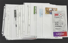 Collection of 136 Autographed Golf Items w/ Matsuyama, Thomas, & Rahm
