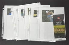 Collection of 136 Autographed Golf Items w/ Matsuyama, Thomas, & Rahm