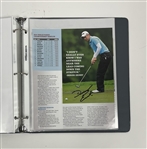 Large Collection of 428 Autographed Golf Magazine Pages w/ Furyk, Daly, Els, Garcia