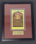 Lot of 2 Enos Slaughter & Johnny Mize Autographed & Framed Hall of Fame Plaque Postcards