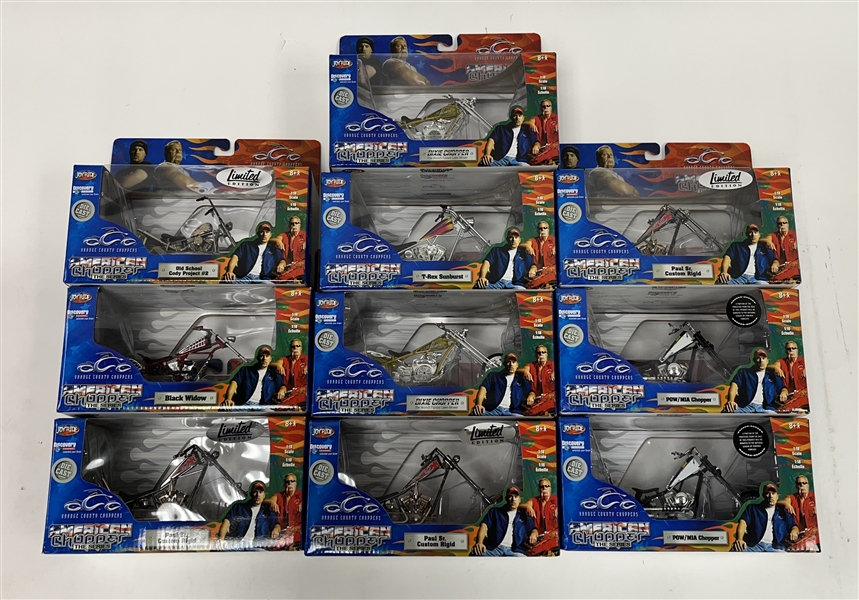 Lot of 10 American Chopper Motorcycle Figures