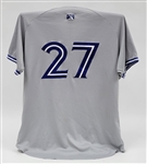Vladimir Guerrero Jr. 2017 Dunedin Blue Jays Game Used Jersey w/ Dave Miedema LOA