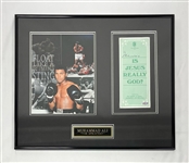 Muhammad Ali Autographed & Framed Islam Brochure w/ Beckett LOA