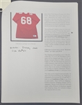 Remember the Titans Movie Worn #68 Costume Jersey w/ Disney LOA