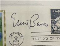 Ernie Banks Autographed & Encapsulated 1983 MLB All Star Game Cachet Beckett