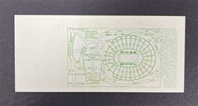 1942 Unused Rose Bowl Ticket *RARE*