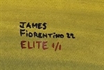 Derek Jeter Autographed & Inscribed Original James Fiorentino “Elite Series” Watercolor Painting Framed 30x40 w/ Fiorentino LOA
