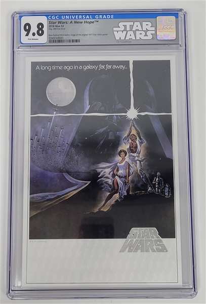 Star Wars A New Hope N2 Mint 2018 Niue $2 35g..999 Silver CGC 9.8