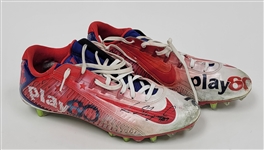 Sterling Shepard Autographed Game Worn Cleats PSA/DNA
