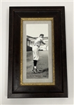 "Shoeless" Joe Jackson Original 4x9 James Fiorentino Watercolor Painting Framed 9x13 w/ Fiorentino LOA