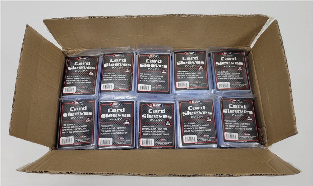 Large Collection of Unopened Card Sleeves