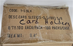 Large Collection of Unopened Card Sleeves
