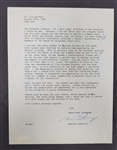 Maurice Podoloff Signed NBA Letter to Sid Hartman w/ JSA LOA