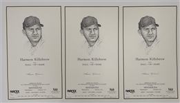Lot of 8 Harmon Killebrew Autographed HOF NACEX Prints Out of 573 JSA