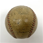 1933 New York Yankees Team Signed OAL Baseball w/ Ruth & Gehrig JSA LOA