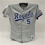 George Brett 1993 Kansas City Royals Game Used Jersey w/ Dave Miedema LOA