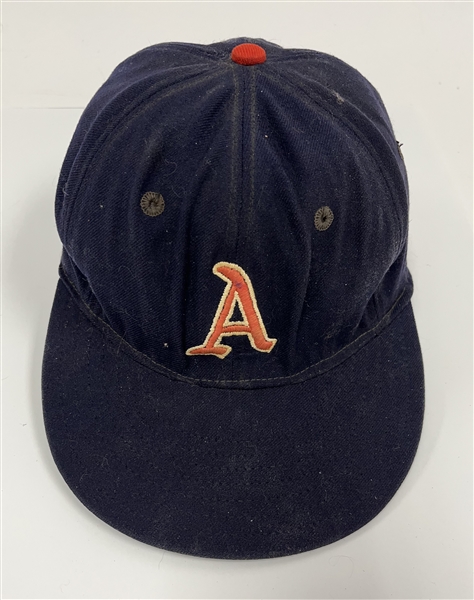 Bob Cerv c. 1958-59 Kansas City Athletics Game Used Hat w/ Dave Miedema LOA