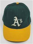 Rickey Henderson 1991 Oakland As Game Used Hat w/ Dave Miedema LOA