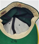 Rickey Henderson 1991 Oakland A's Game Used Hat w/ Dave Miedema LOA