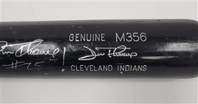 Jim Thome c. 2001-02 Cleveland Indians Game Used & Autographed Bat Beckett & PSA/DNA GU 10