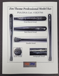 Jim Thome c. 2001-02 Cleveland Indians Game Used & Autographed Bat Beckett & PSA/DNA GU 10