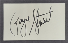Payne Stewart Autographed Index Card w/ Beckett LOA