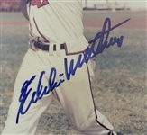 Eddie Mathews Autographed 8x10 Photo Plaque w/ Beckett LOA