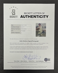 Eddie Mathews Autographed 8x10 Photo Plaque w/ Beckett LOA