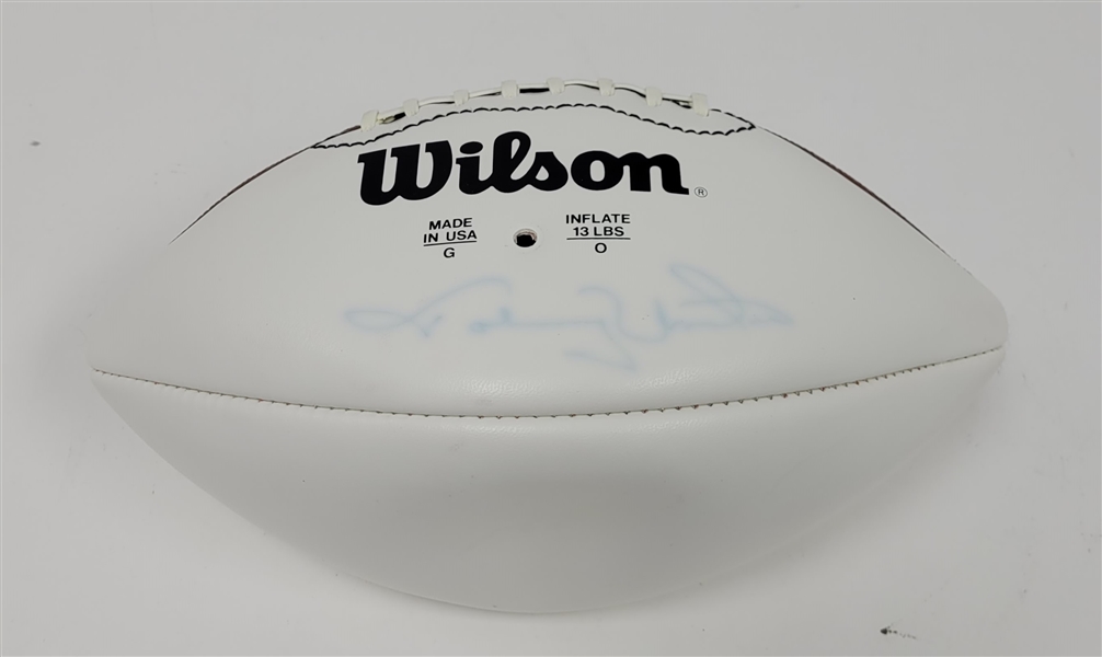 Johnny Unitas 75th Anniversary Season Autographed Football w/ Beckett LOA 
