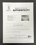 Johnny Unitas 75th Anniversary Season Autographed Football w/ Beckett LOA 