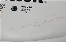 NFL Hall of Famers & Stars Autographed Football - 4 Signatures w/ Johnny Unitas Beckett LOA  