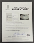 NFL Hall of Famers & Stars Autographed Football - 4 Signatures w/ Johnny Unitas Beckett LOA  
