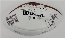 NFL Hall of Famers & Stars Autographed Football w/ Doug Flutie Beckett LOA  