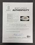 NFL Hall of Famers & Stars Autographed Football w/ Doug Flutie Beckett LOA  