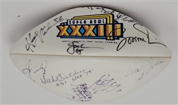 NFL Hall of Famers & Stars Autographed Football w/ Peyton Manning Beckett LOA 