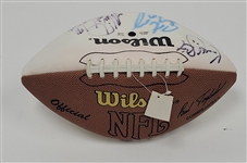 NFL Hall of Famers & Stars Autographed Football w/ Peyton Manning Beckett LOA 