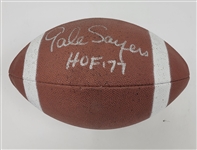 Gale Sayers Autographed & HOF Inscribed Football w/ Beckett LOA