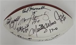 1972 Miami Dolphins Team Signed Football w/ Beckett LOA