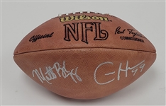 Minnesota Vikings Autographed Football - 5 Signatures w/ Randy Moss Beckett LOA