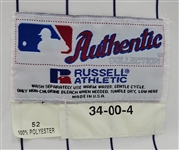 Kirby Puckett 2000 Minnesota Twins Game Issued & Autographed Jersey w/ Dave Miedema  & Beckett LOA's