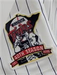 Kirby Puckett 2000 Minnesota Twins Game Issued & Autographed Jersey w/ Dave Miedema  & Beckett LOA's