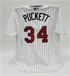 Kirby Puckett 2000 Minnesota Twins Game Issued & Autographed Jersey w/ Dave Miedema  & Beckett LOA's