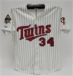 Kirby Puckett 1991 Minnesota Twins Game Used Uniform w/ Dave Miedema LOA